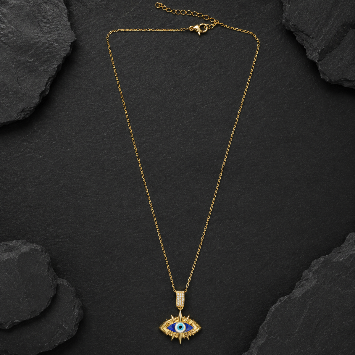 Evil Eye Protection Pendant Necklace for Women