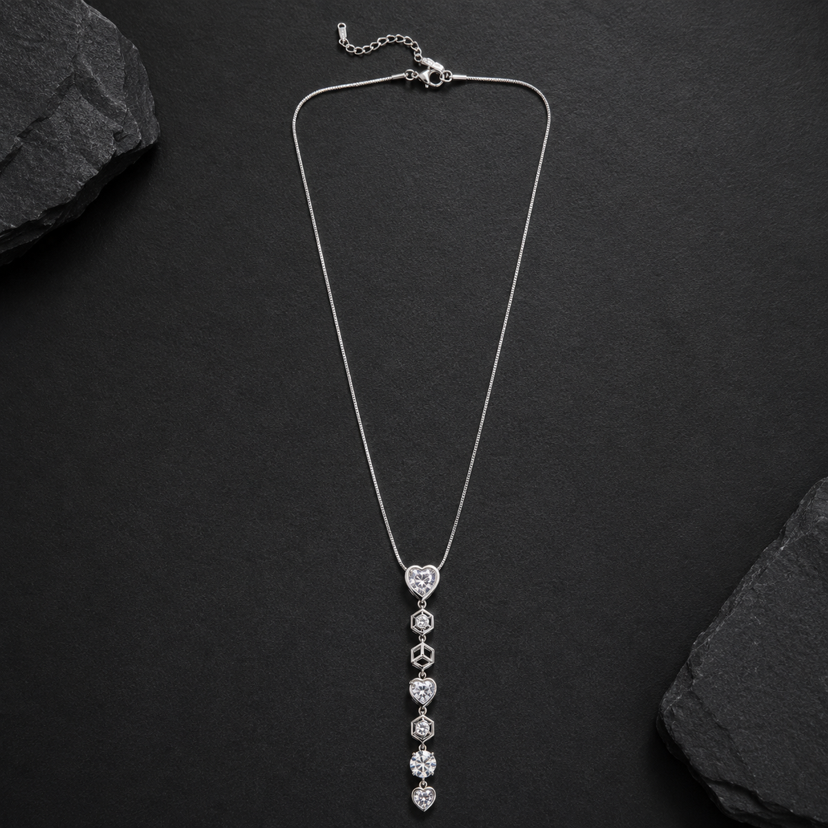 Eternal Love Crystal Drop Necklace