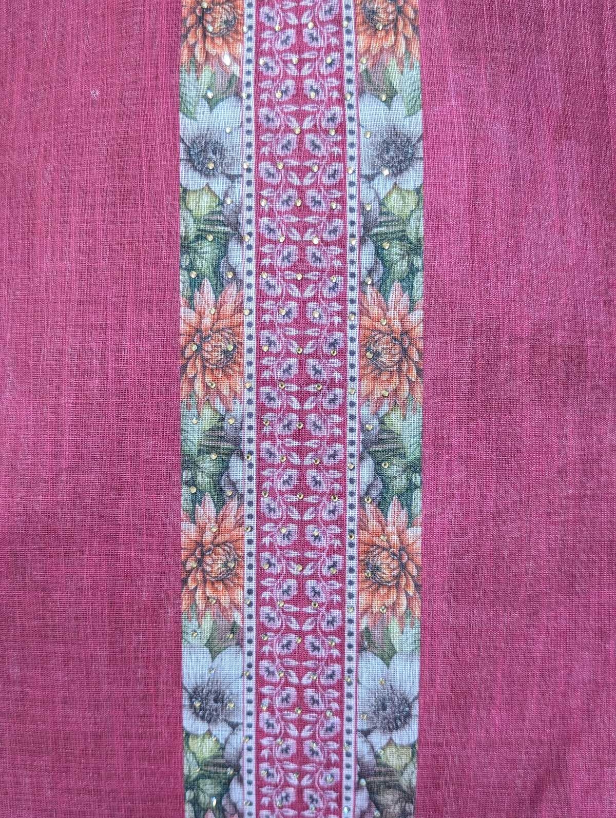 Elegant Floral Printed Cotton Suit Set with Soft Dupatta | Premium Unstitched Dress Material | Available in 4 Beautiful Colors