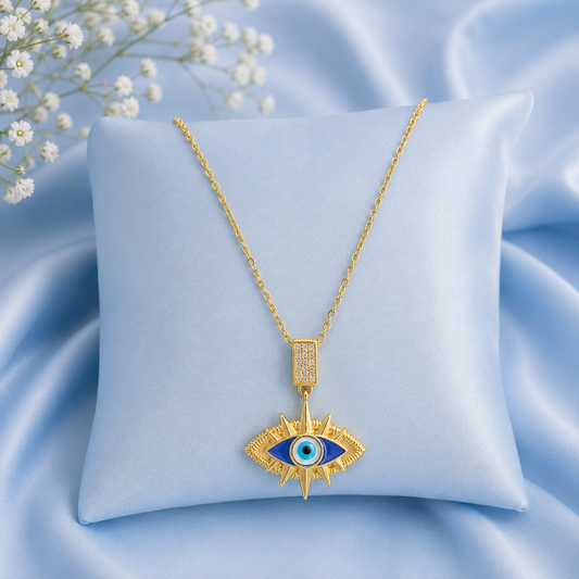 Evil Eye Protection Pendant Necklace for Women