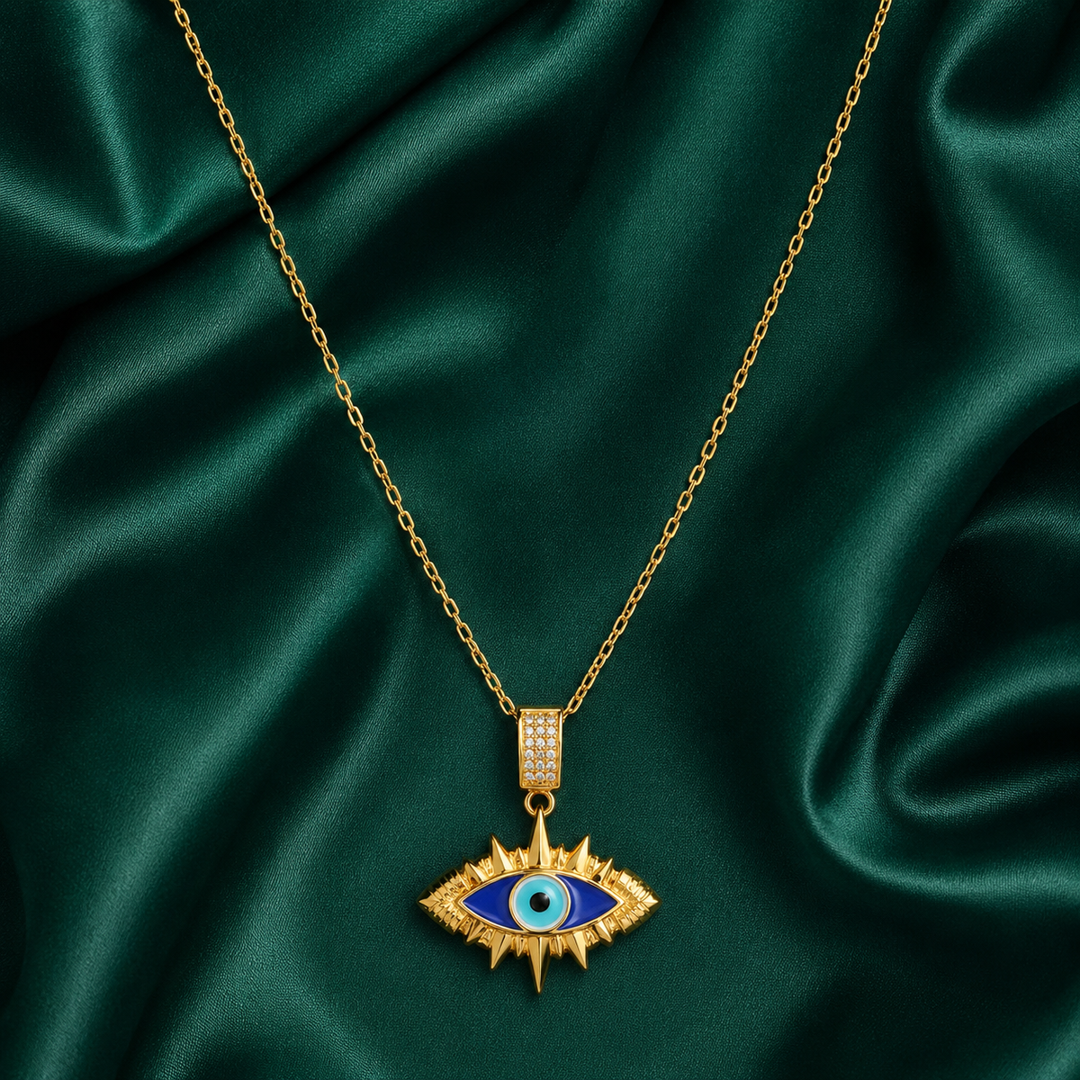 Evil Eye Protection Pendant Necklace for Women
