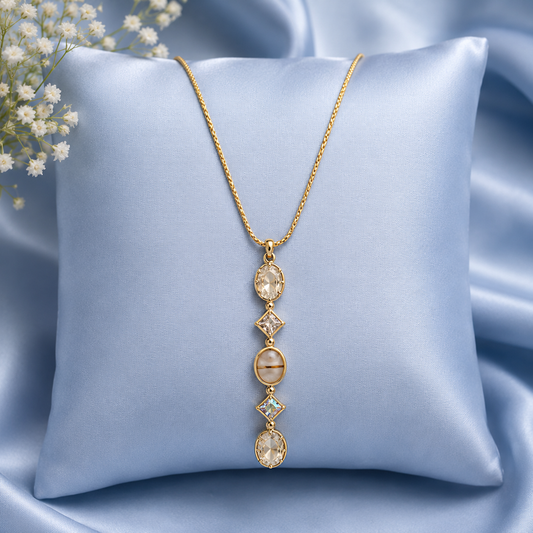 Aurora Luxe Crystal Drop Necklace