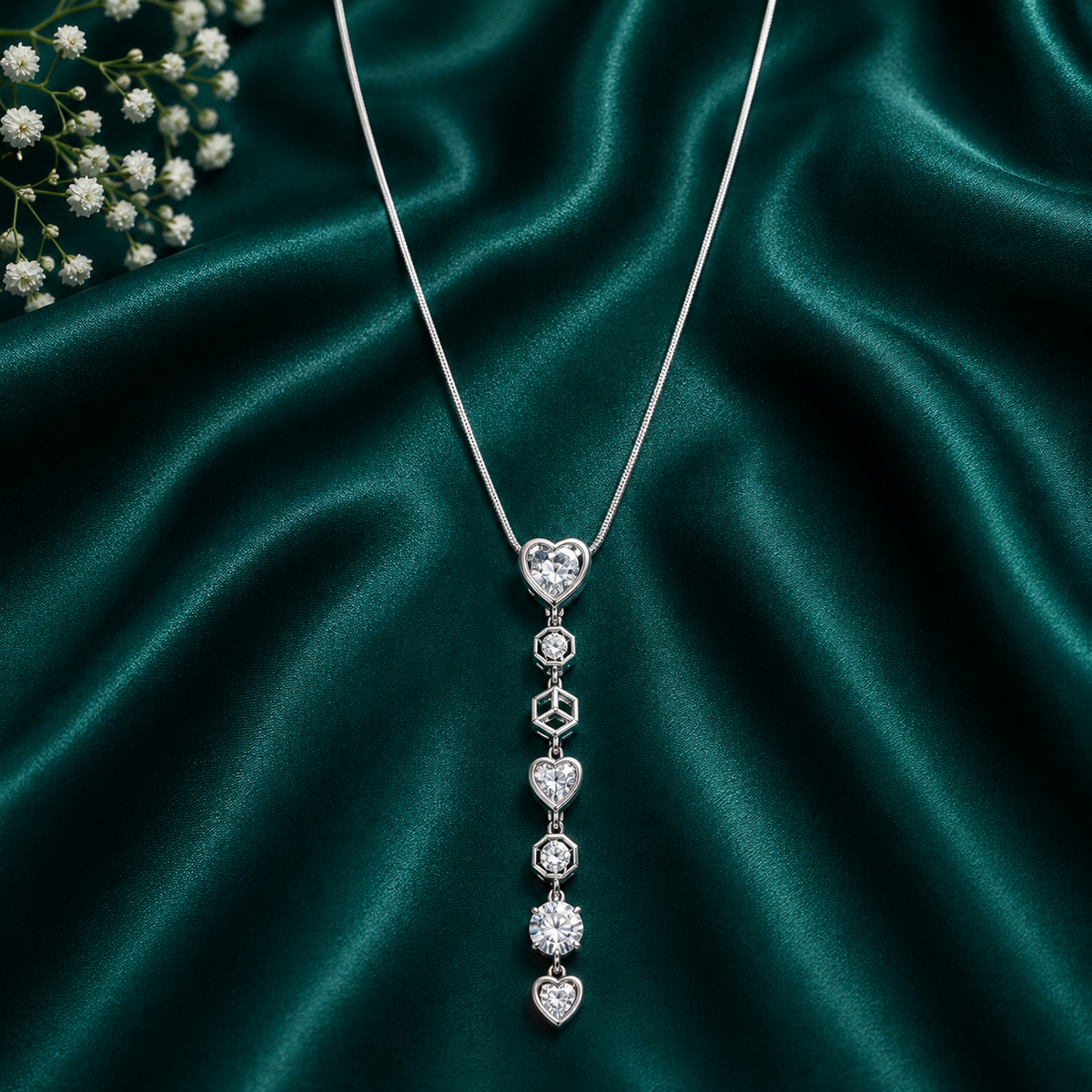 Eternal Love Crystal Drop Necklace