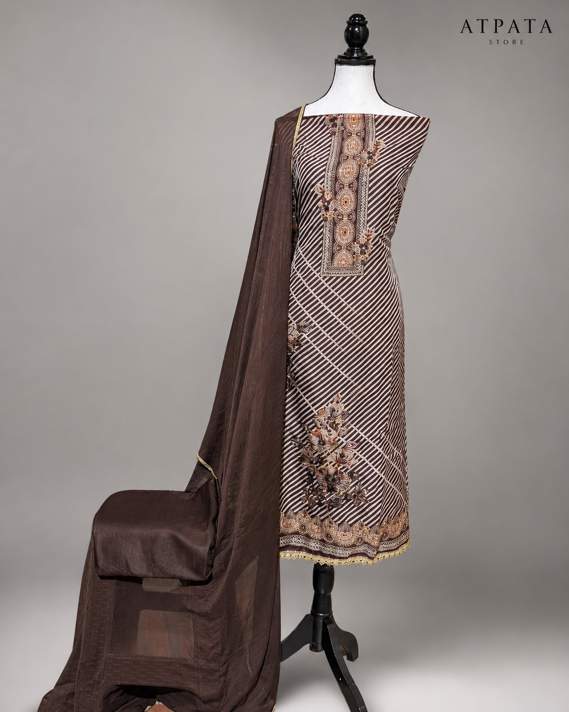 Premium Printed Unstitched Suit with Dupatta – 5 Colors Available