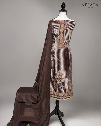 Premium Printed Unstitched Suit with Dupatta – 5 Colors Available