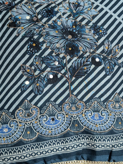 Premium Printed Unstitched Suit with Dupatta – 5 Colors Available