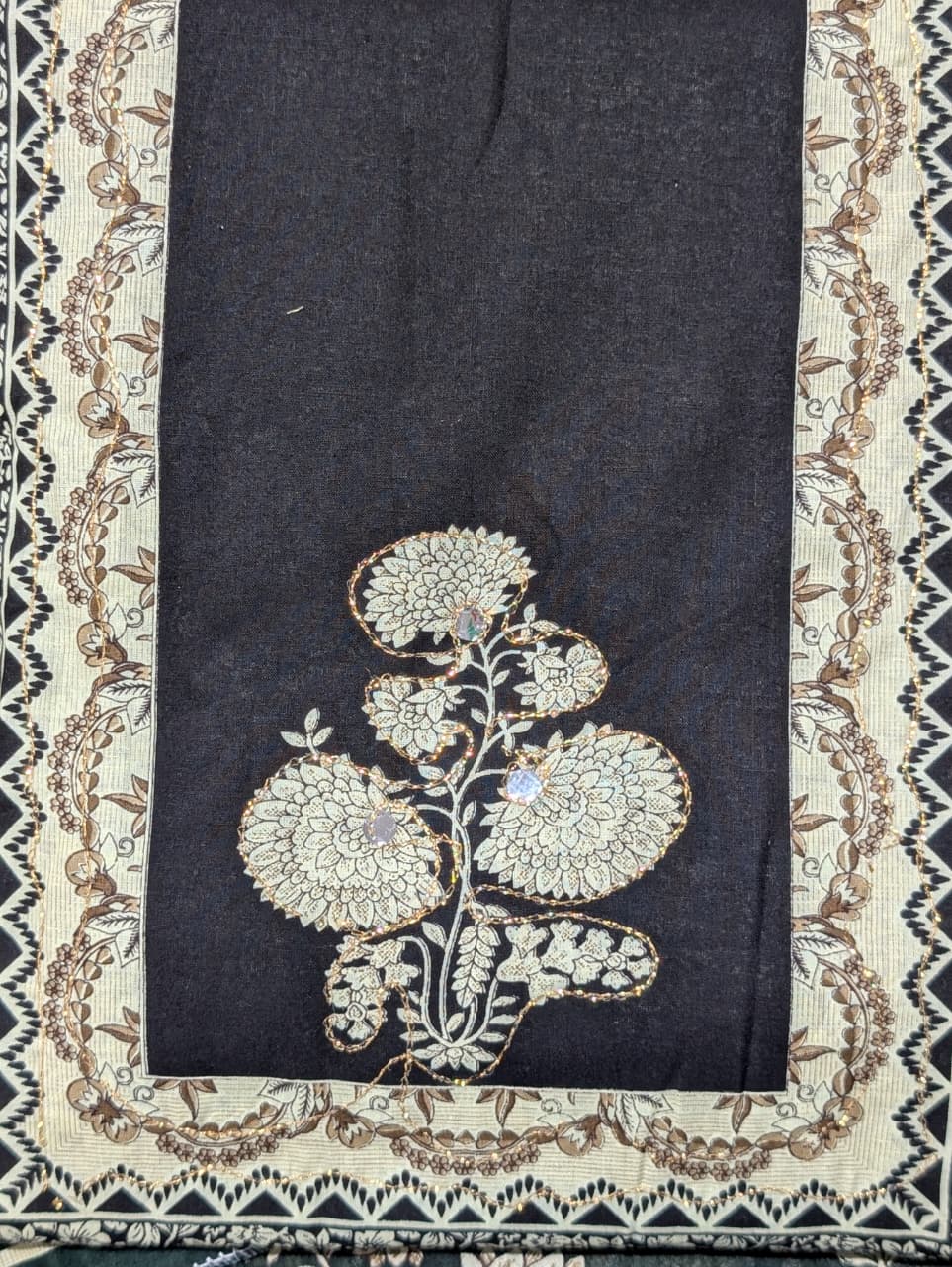 Atpata Store Floral Print Unstitched Suit Set with Dupatta – 4 Color Variants