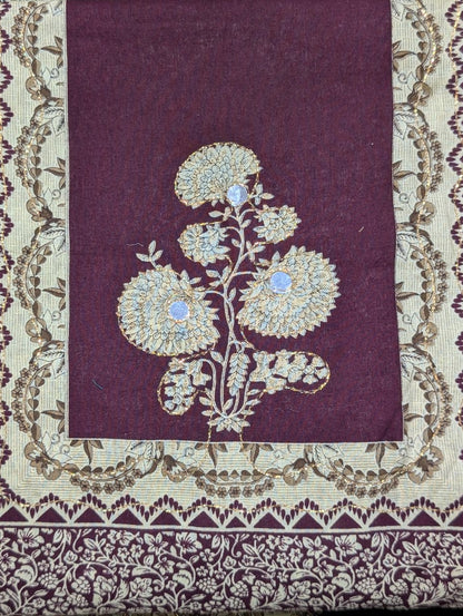 Atpata Store Floral Print Unstitched Suit Set with Dupatta – 4 Color Variants