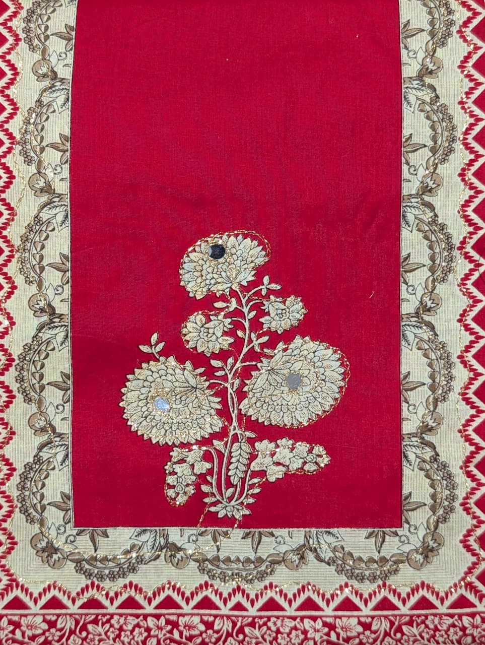 Atpata Store Floral Print Unstitched Suit Set with Dupatta – 4 Color Variants