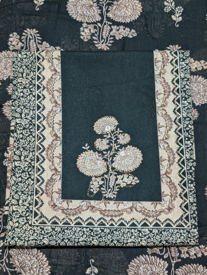 Atpata Store Floral Print Unstitched Suit Set with Dupatta – 4 Color Variants